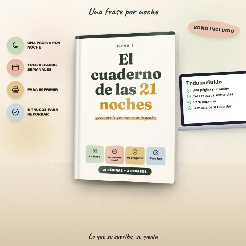 El cuaderno de las 21 noches